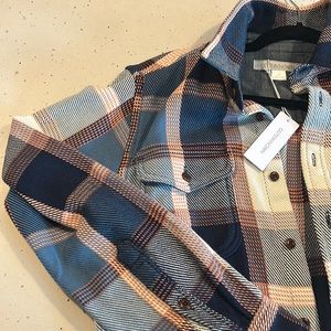 NWT Outerknown Blanket shirt in California Street Plaid